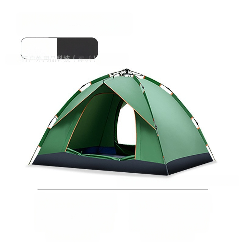 Kokkupandamatu kaasaskantav hõbetatud päikesekaitsekreemiga kahe uksega ventileeritav matkatelk, tuulekindel, kerge, kiiresti avatav telkimiseks