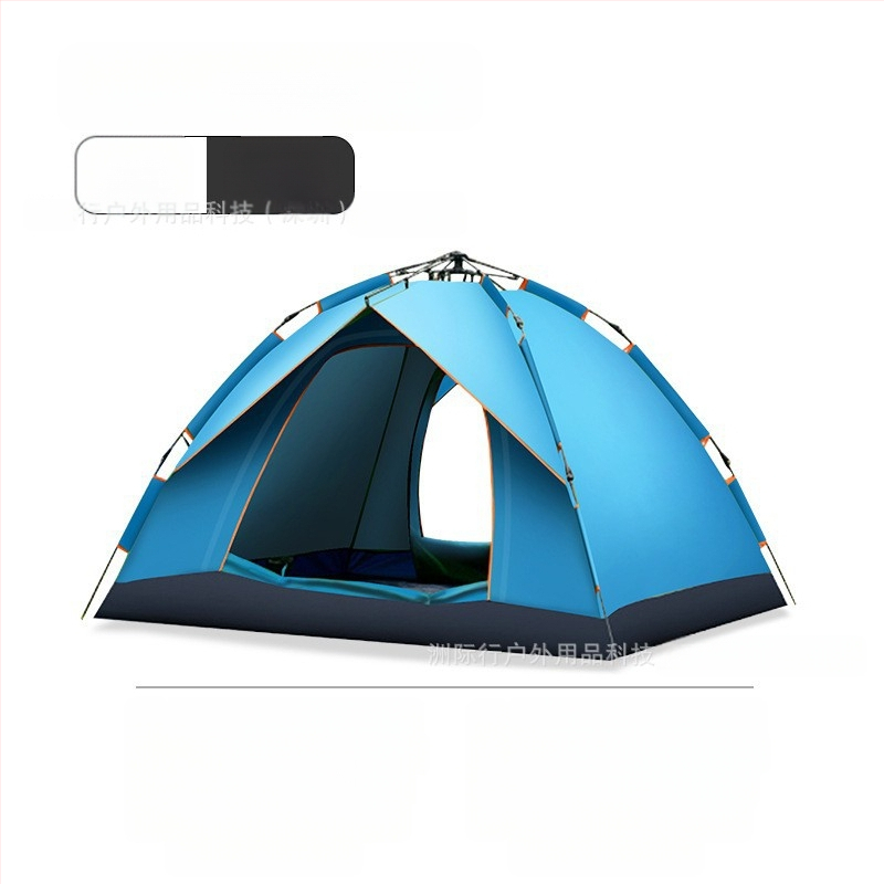 Kokkupandamatu kaasaskantav hõbetatud päikesekaitsekreemiga kahe uksega ventileeritav matkatelk, tuulekindel, kerge, kiiresti avatav telkimiseks