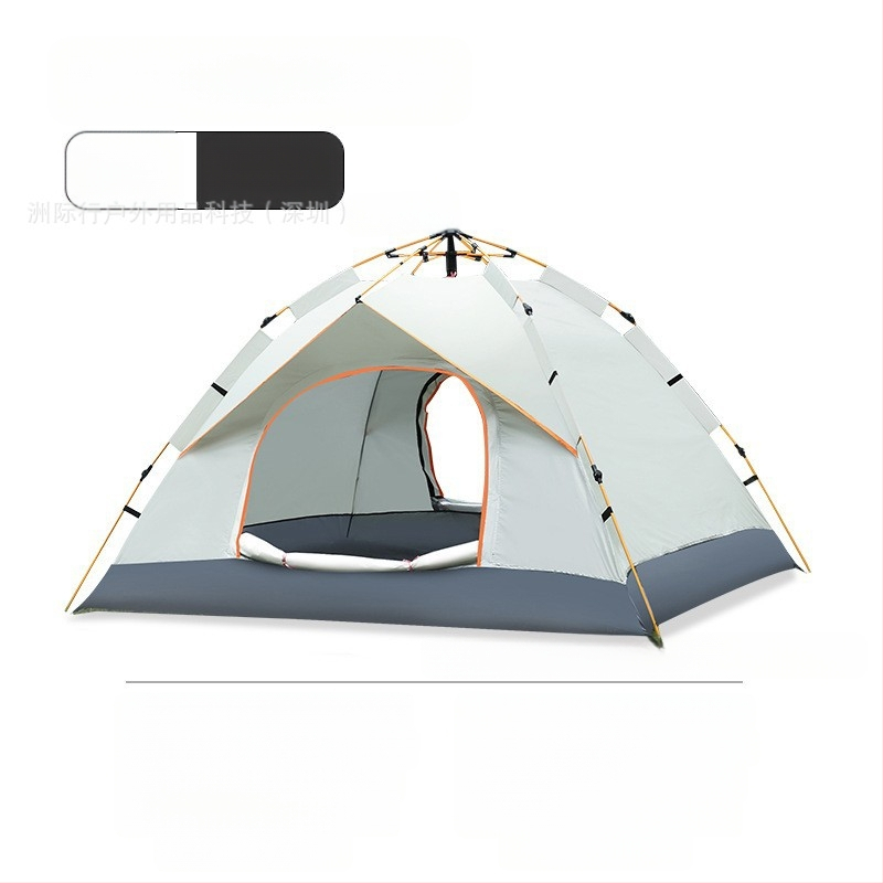 Kokkupandamatu kaasaskantav hõbetatud päikesekaitsekreemiga kahe uksega ventileeritav matkatelk, tuulekindel, kerge, kiiresti avatav telkimiseks