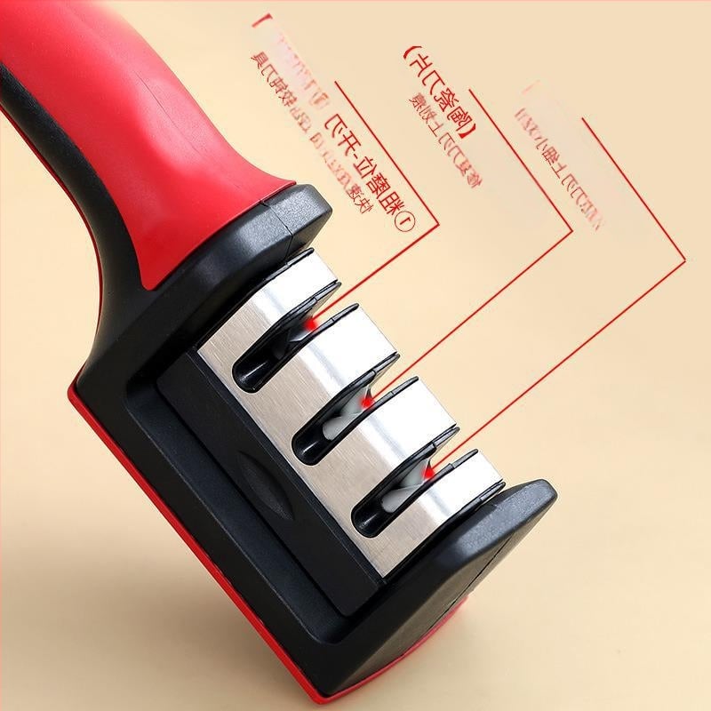 Noa teritamine volframterasest kolmeastmeline terituskivi majapidamisköögi noa teritaja artefakti terituskivi käsitsi kiire teritamise tööriist