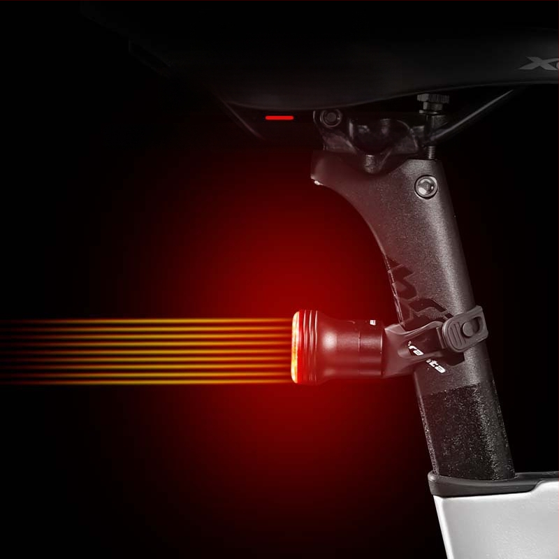 Svetlo na bicykel, cestný bicykel, výstražné svetlo s vysokým jasom, zadné svetlo so senzorom brzdy, vonkajšie svetlo na horský bicykel