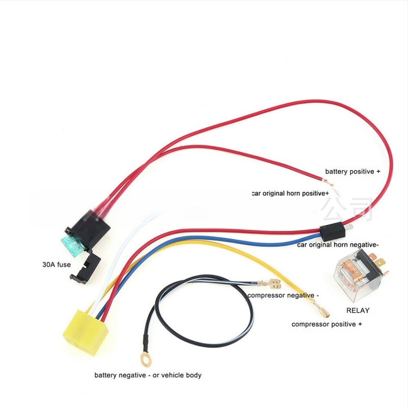 Производител доставя 17-инчов 450 мм 12V автомобилен клаксон с еднотръбна въздушна свирка, модифициран клаксон, супер силен, монтиран в кола