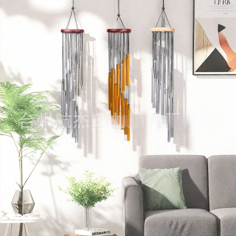 Metallist tuulekell 12-toruga alumiiniumtoru ripats kodu rõdu ripats piiriülene Temu mälestuskingitus hulgimüügi kell