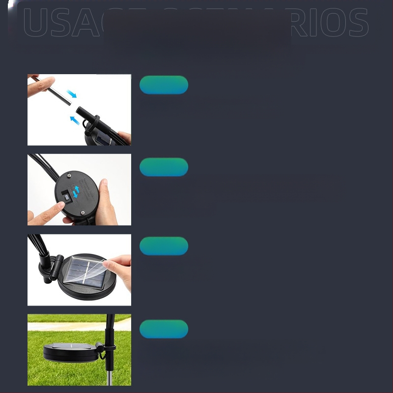 Napelemes Szentjánosbogár lámpa Udvari Kerti Lámpa Határokon Átnyúló Kerti Hangulat Lámpa Új Kültéri Gyeplámpa Lengőlámpa