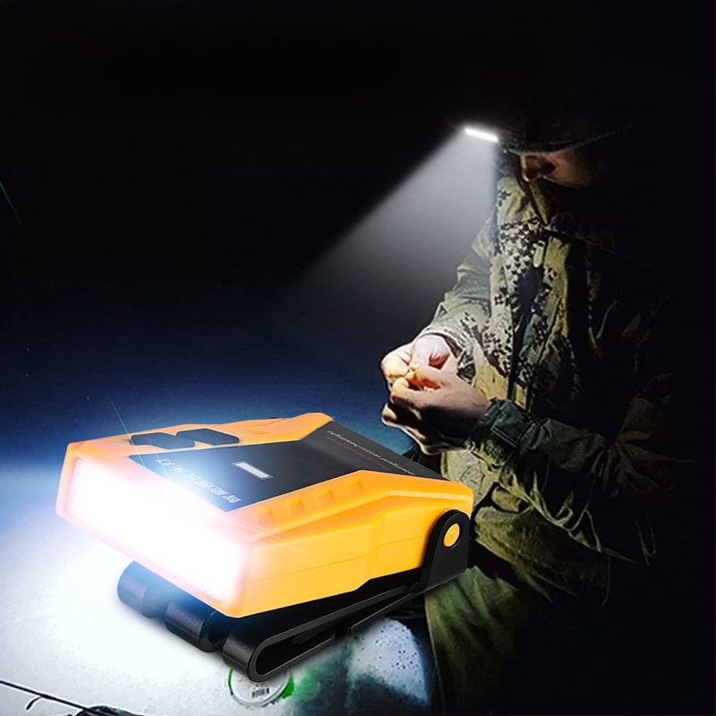 Yinnuo fejlámpa horgászathoz, speciális újratölthető, fejre szerelhető, szuperfényes, mini, ultra könnyű lámpa, kis éjszakai horgászathoz, indukciós sapkás lámpa