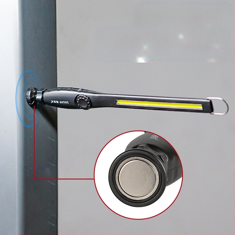 Uzlādējams augstas gaismas piekarināms dibens ar magnētu fiksētu mašīnas remonta bezelektrodu aptumšošanas mobilo darba apgaismojumu