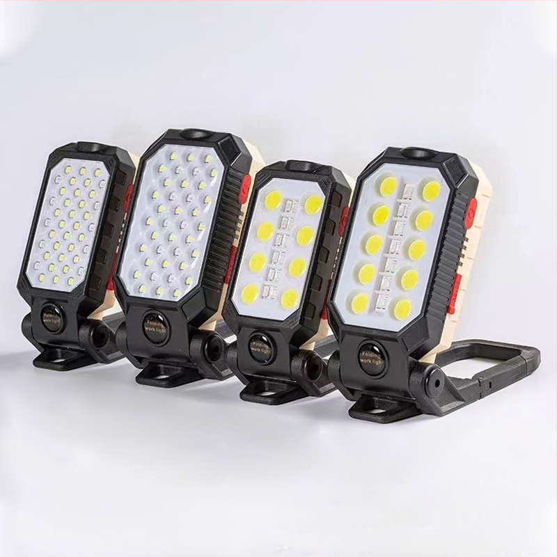 Új COB munkalámpa USB töltő LED mágnessel Horoggal ellátott teljesítménykijelző Vészhelyzeti zseblámpa Ellenőrző lámpa