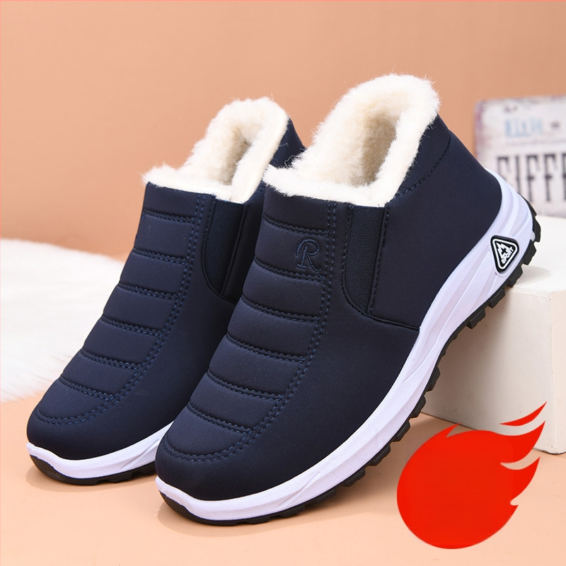 Šilti sniego batai 2025 m. žieminiai vyriški ir moteriški to paties stiliaus sustorinti kašmyro laisvalaikio medvilniniai batai patogūs medvilniniai batai vidutinio ir vyresnio amžiaus tėvams