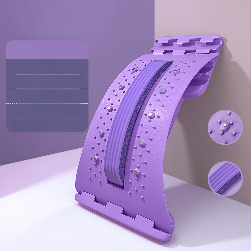 Rozā jostasvietas nomierinošais jostasvietas vilkmes stiepšanas aparāts mugurkaula korekcijai muguras masāžas artefakts mugurkaula atbalsta vingrinājums