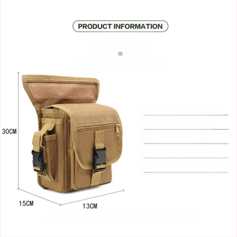 Lovaglós, szabadtéri felszerelés táska, Luya horgászlábtáska, taktikai tároló, biztonsági kalandmentő övtáska, többrétegű felszerelés