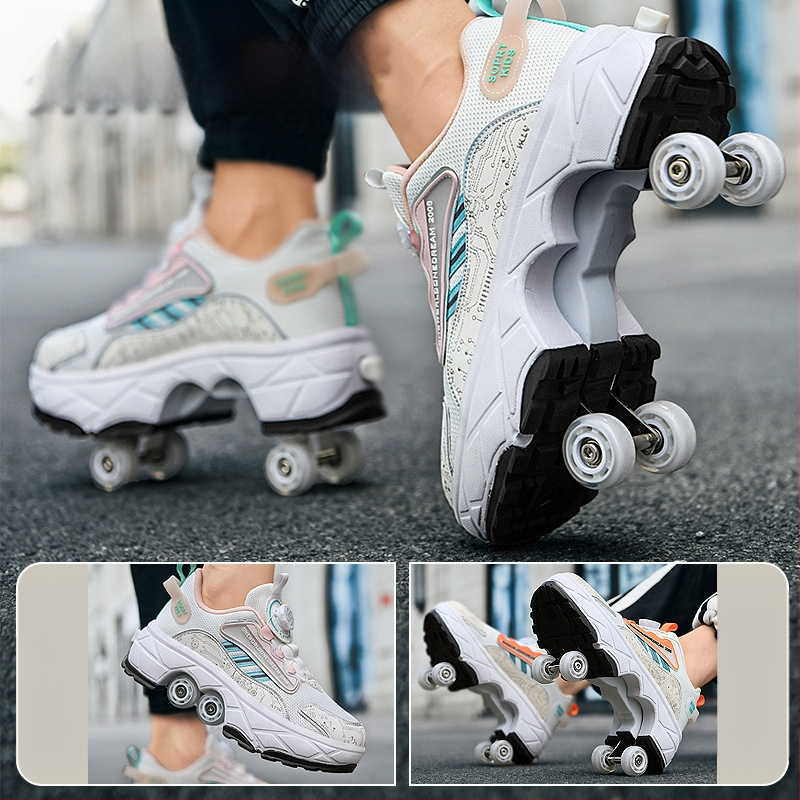 Laste Runaway kingad tüdrukute nähtamatud neljarattalised kahanevad poiste plahvatusohtlikud kõndimiskingad tüdrukute uued täiskasvanute rihmarattad algkooliõpilastele