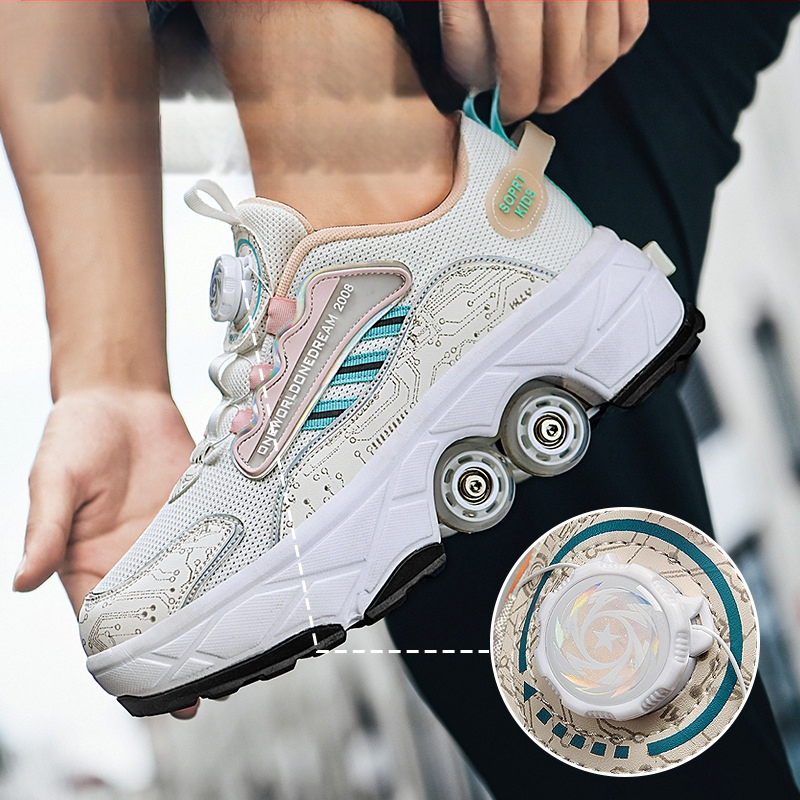 Laste Runaway kingad tüdrukute nähtamatud neljarattalised kahanevad poiste plahvatusohtlikud kõndimiskingad tüdrukute uued täiskasvanute rihmarattad algkooliõpilastele