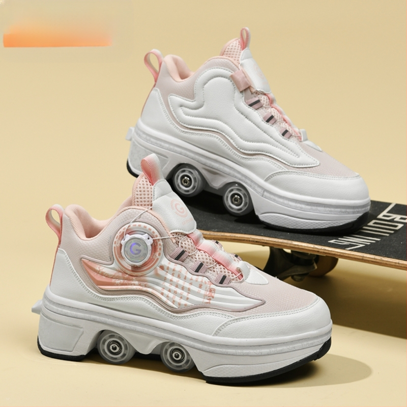 Laste Runaway kingad tüdrukute nähtamatud neljarattalised kahanevad poiste plahvatusohtlikud kõndimiskingad tüdrukute uued täiskasvanute rihmarattad algkooliõpilastele