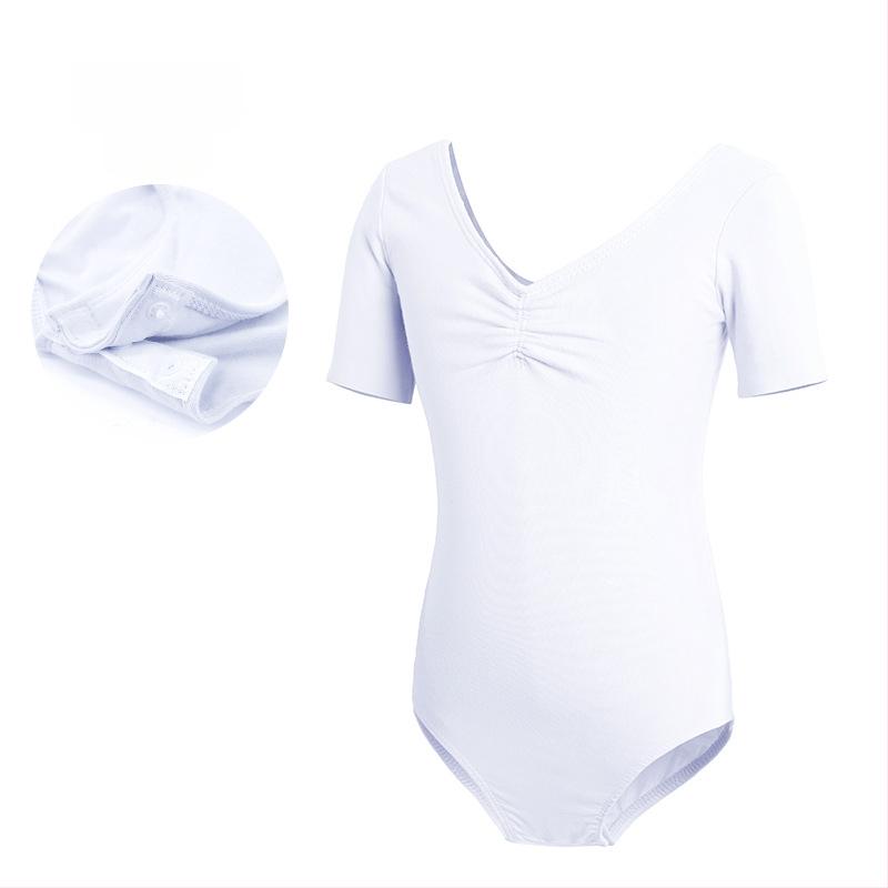 Детско танцово облекло, Дамско лятно боди с къс ръкав, Облекло за изпити по балетна гимнастика за момичета, Облекло за практикуване на китайски танци