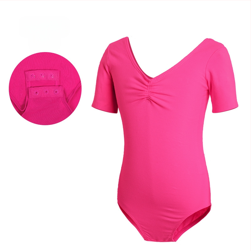 Детско танцово облекло, Дамско лятно боди с къс ръкав, Облекло за изпити по балетна гимнастика за момичета, Облекло за практикуване на китайски танци