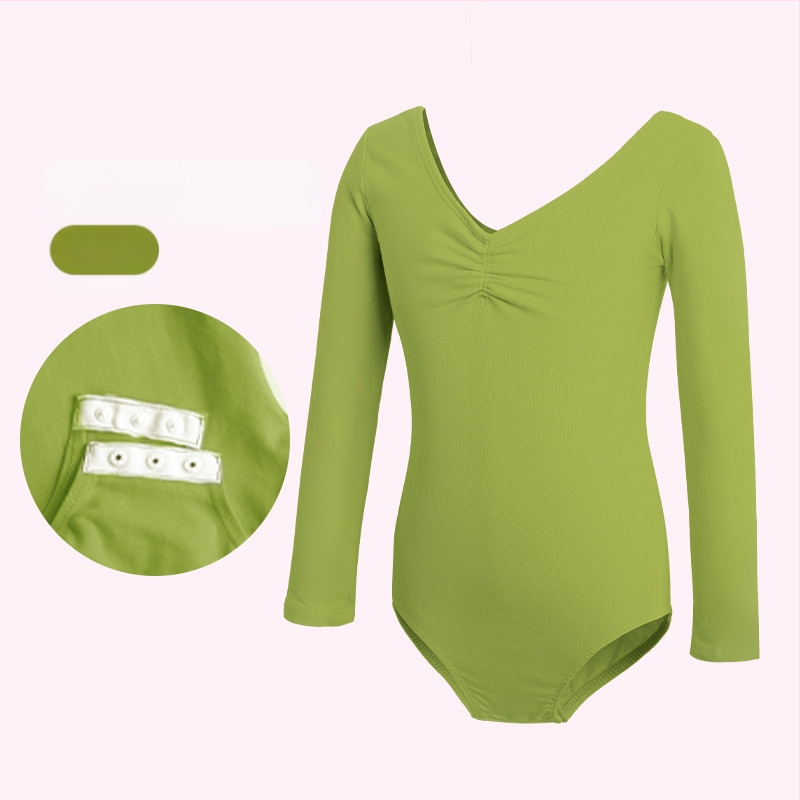 Детско танцово облекло, Дамско лятно боди с къс ръкав, Облекло за изпити по балетна гимнастика за момичета, Облекло за практикуване на китайски танци