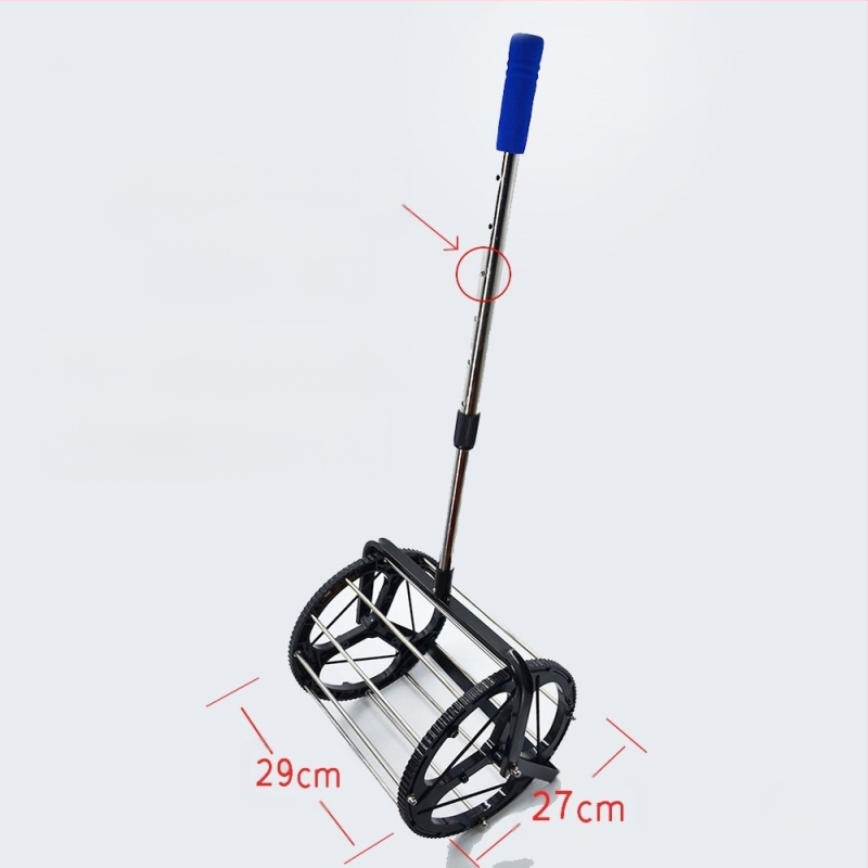 Tennisepallide korjaja trumlitüüpi automaatne pallide korjaja pallide korjaja treeningserveri raam, mida on lihtne korvi peale võtta