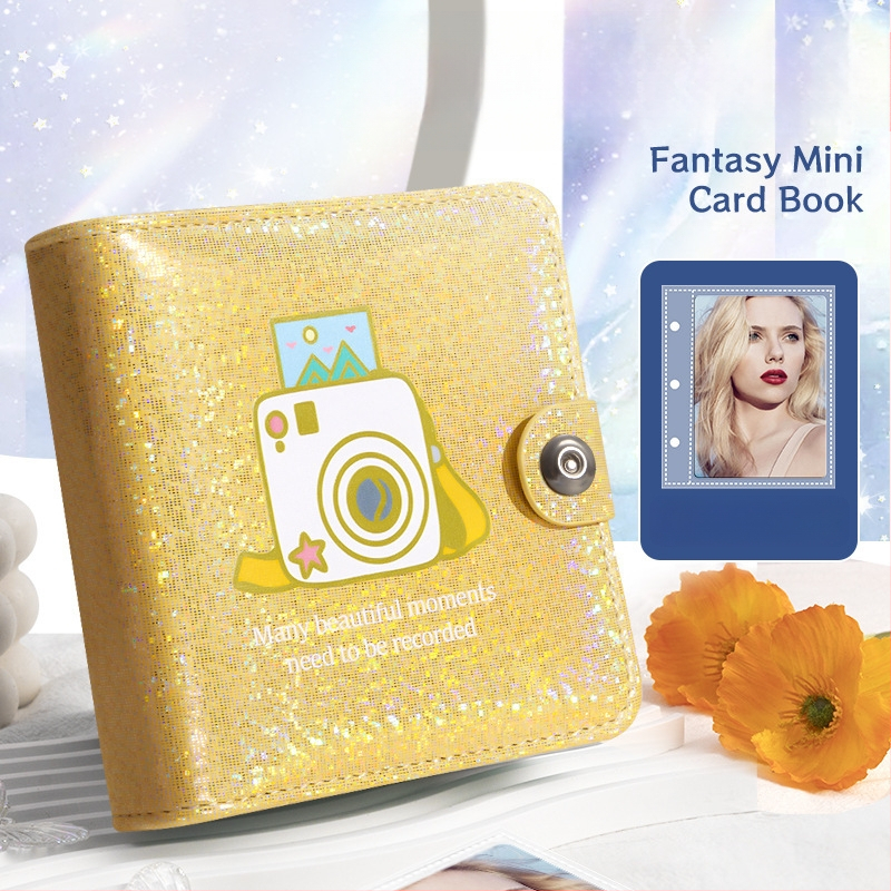 Идол албум звезда преследва момиче малък картон за съхранение на подвижни листа три инчова снимка дворец решетка полароид фотоалбум колекция картичка