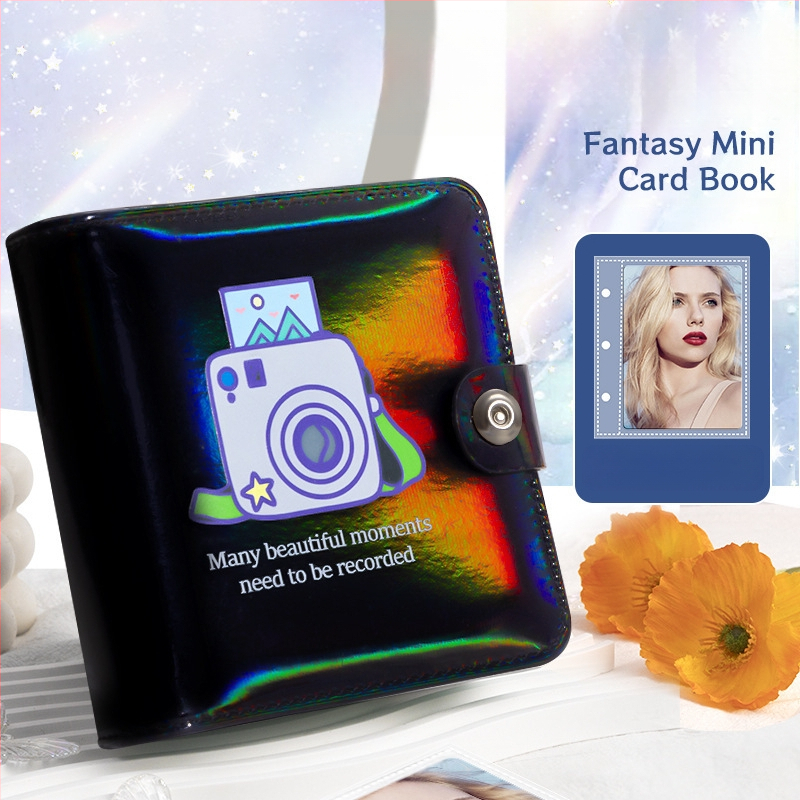 Идол албум звезда преследва момиче малък картон за съхранение на подвижни листа три инчова снимка дворец решетка полароид фотоалбум колекция картичка
