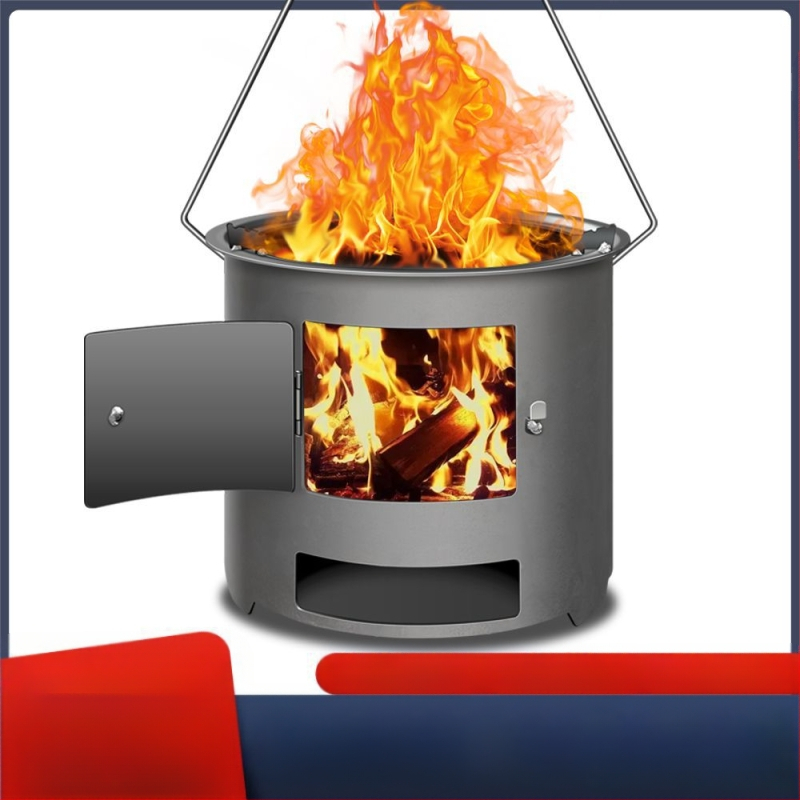 Lauko kepimo krosnelės, malkų degiklio šildymo, 06 daugiafunkcinės krosnelės, naujos nešiojamos, 5 arbatos perpylimo, kolekcija