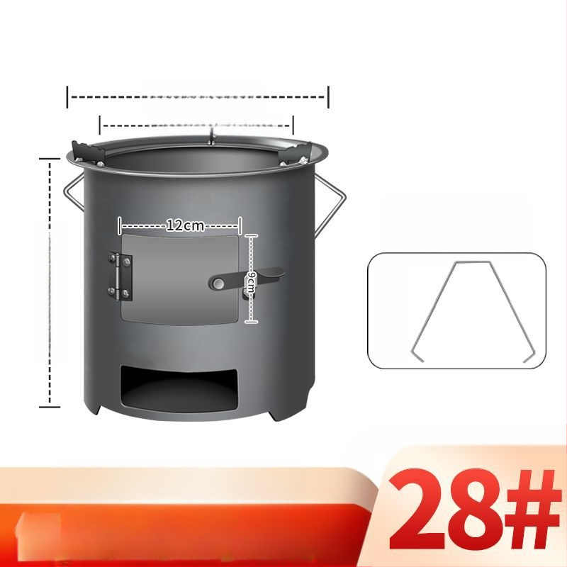 Lauko kepimo krosnelės, malkų degiklio šildymo, 06 daugiafunkcinės krosnelės, naujos nešiojamos, 5 arbatos perpylimo, kolekcija