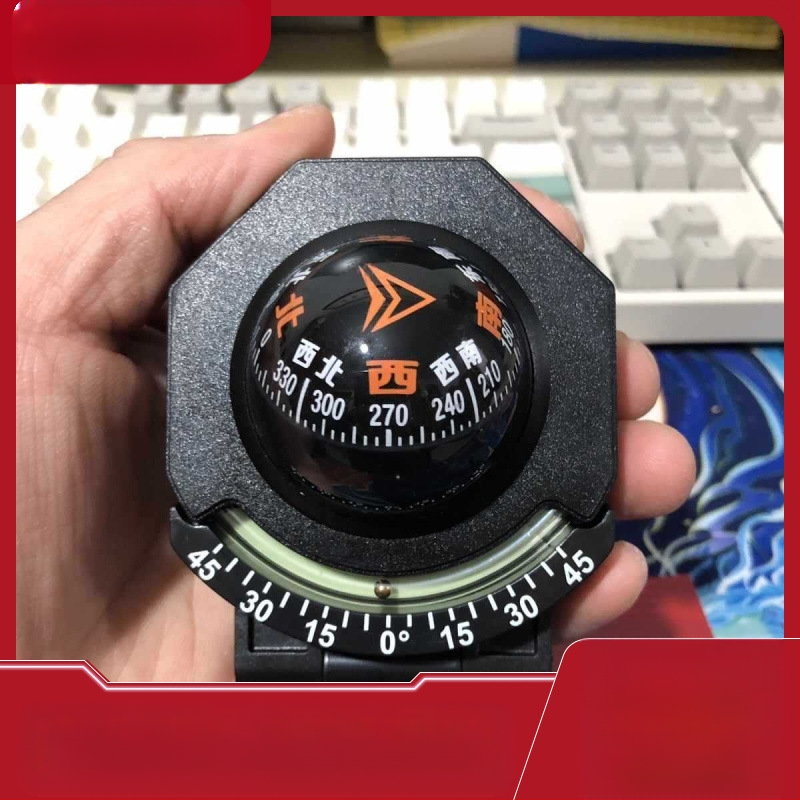 Автомобилен компас топка автомобилен компас с ниво на наклон две в едно светещ високо прецизен китайски многофункционален