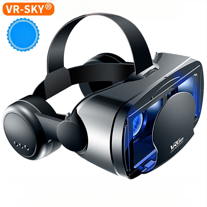 VRGPro VR szemüveg, kék szemvédő, új, nagyméretű fejhallgató, mobiltelefon, virtuális valóság sisak, 3D VR, határokon átnyúló választék