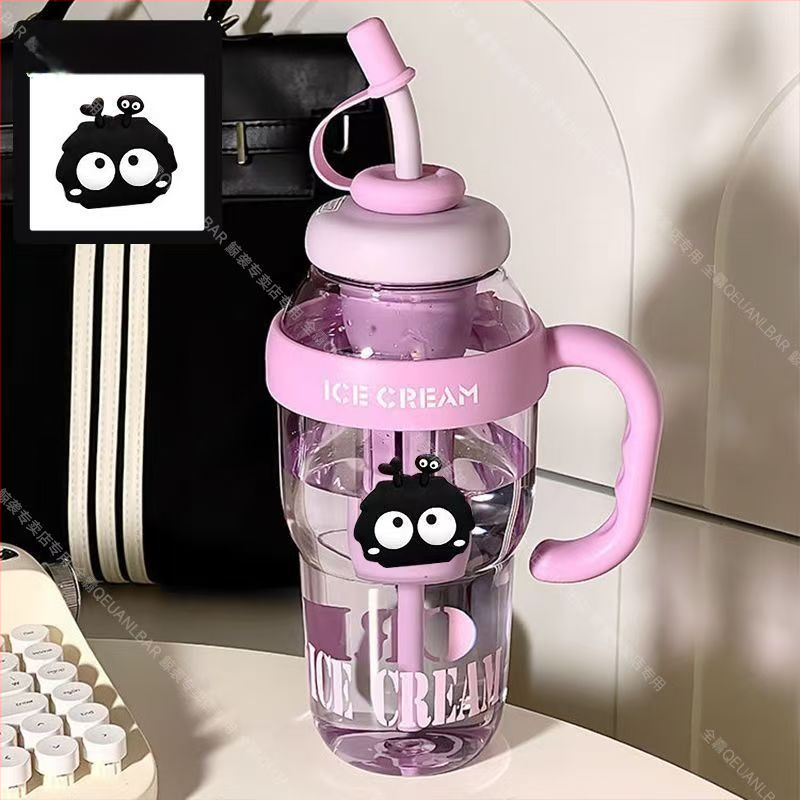 Nagy kapacitású jégpohár, kiváló ár-érték arányú lányos Big Mac nagy szájú vizespohár, praktikus szívószálas tealeeresztővel, illatosított teás műanyag pohár