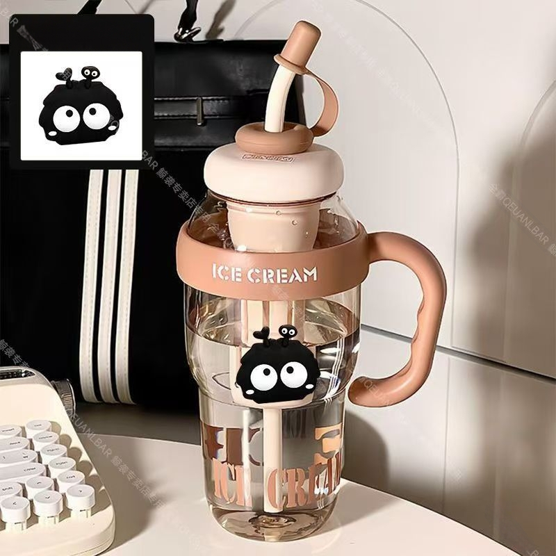 Nagy kapacitású jégpohár, kiváló ár-érték arányú lányos Big Mac nagy szájú vizespohár, praktikus szívószálas tealeeresztővel, illatosított teás műanyag pohár