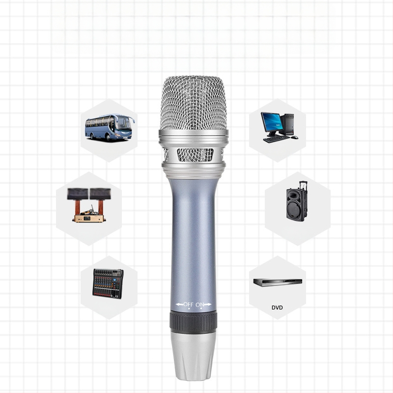 Professionaalne juhtmega pihumikrofon Ktv kodulavale arvuti mängimiseks ja laulmiseks helikaardile, dünaamiline live-mikrofon