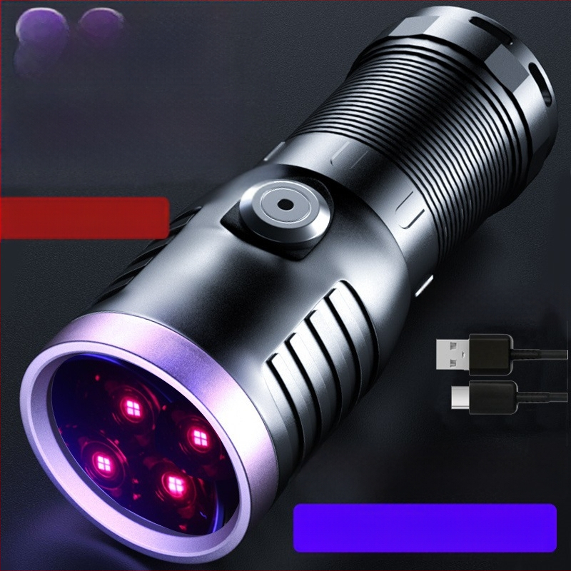 365 ultravioletinis žibintuvėlis violetinis banknotams, monetoms, tabakui ir alkoholiui, apsaugantis nuo padirbinėjimo, fluorescencinis 80 W identifikavimo speciali violetinė šviesa SV74