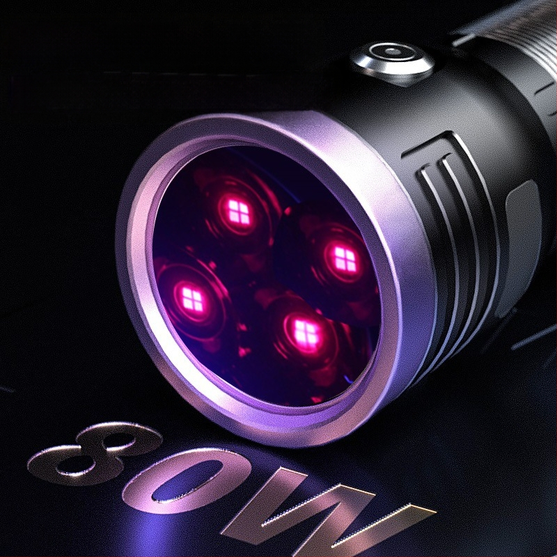 365 ultravioletinis žibintuvėlis violetinis banknotams, monetoms, tabakui ir alkoholiui, apsaugantis nuo padirbinėjimo, fluorescencinis 80 W identifikavimo speciali violetinė šviesa SV74