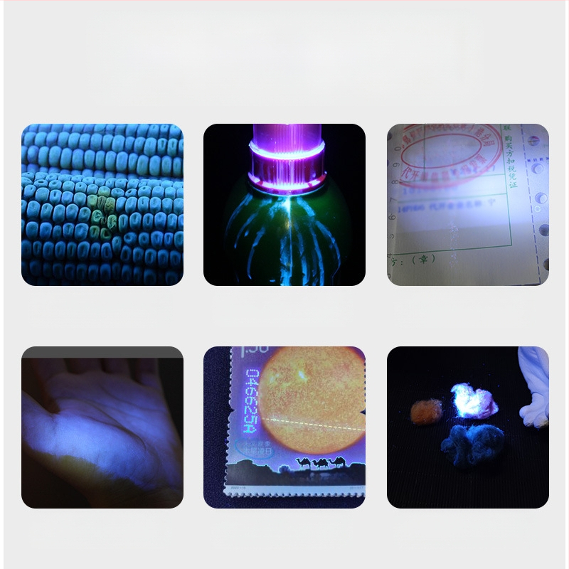 365 ultravioletinis žibintuvėlis violetinis banknotams, monetoms, tabakui ir alkoholiui, apsaugantis nuo padirbinėjimo, fluorescencinis 80 W identifikavimo speciali violetinė šviesa SV74