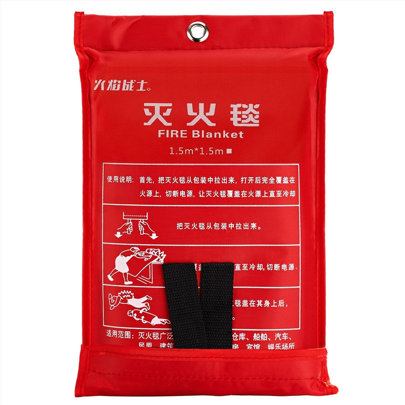 Klaaskiust tulekustutustekk Escape Emergency tekk Kodumajapidamises kasutatav tulekustutustekk Tehase erivarustus