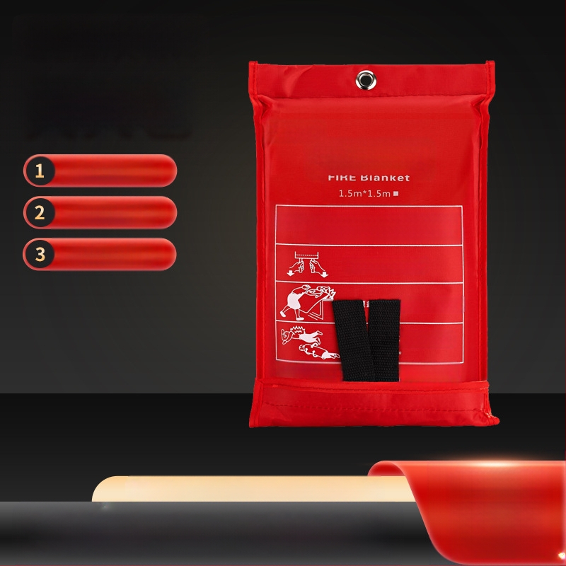 Klaaskiust tulekustutustekk Escape Emergency tekk Kodumajapidamises kasutatav tulekustutustekk Tehase erivarustus