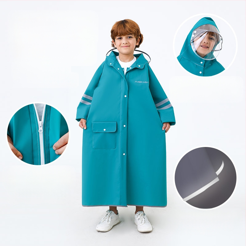 Laste vihmamantel põhikooliõpilastele algkooliõpilastele, meessoost keskkooliõpilastele vanuses 6-18 aastat, täiskeha vihmasadu ennetav spetsiaalne talutav koolikott