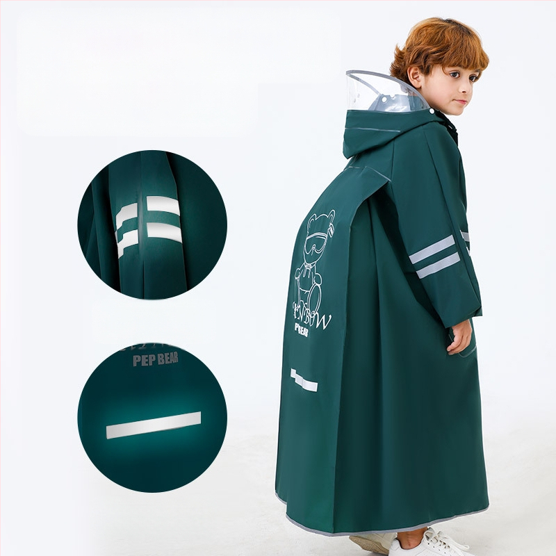 Laste vihmamantel põhikooliõpilastele algkooliõpilastele, meessoost keskkooliõpilastele vanuses 6-18 aastat, täiskeha vihmasadu ennetav spetsiaalne talutav koolikott