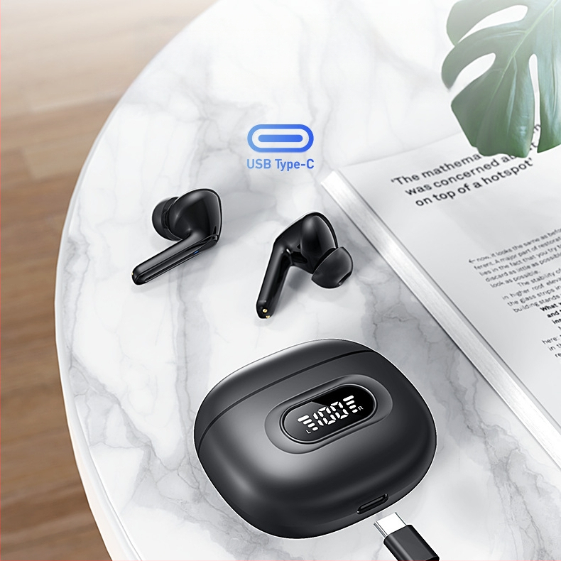 Gyári TWS határokon átnyúló, privát modell S23 vezeték nélküli Bluetooth 5.3 fejhallgató Enc sztereó zajcsökkentő digitális kijelző jó hangminőségű fejhallgató