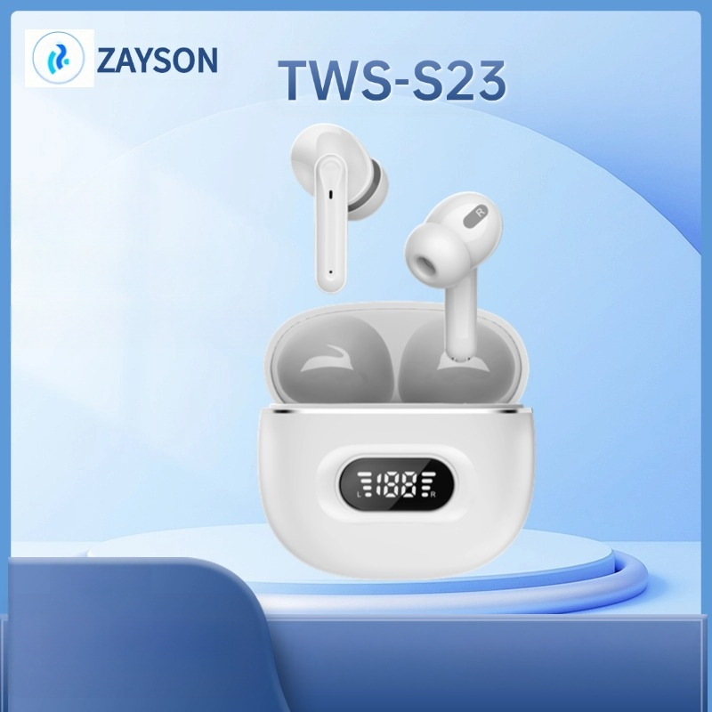 Gyári TWS határokon átnyúló, privát modell S23 vezeték nélküli Bluetooth 5.3 fejhallgató Enc sztereó zajcsökkentő digitális kijelző jó hangminőségű fejhallgató
