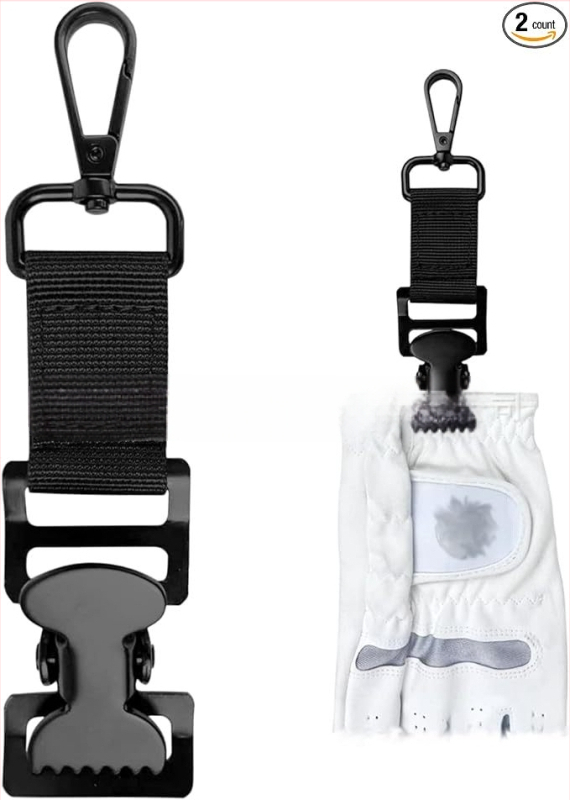 Golfo pirštinių segtukai, pirštinės su pavadėliu, daugiafunkcinės pirštinės su aligatoriaus segtuku, darbo pirštinių segtukas su karabinu