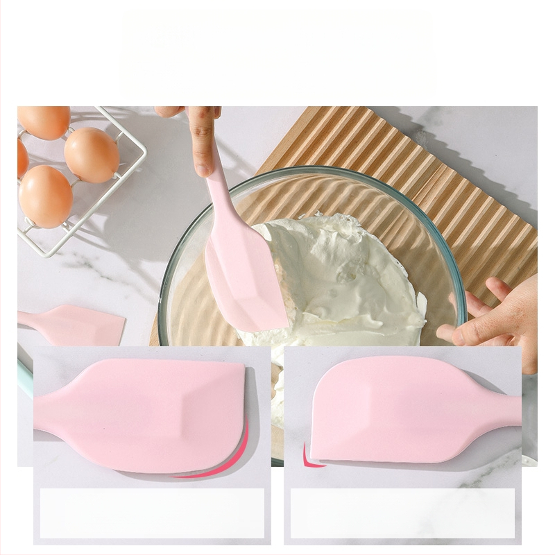 Gamykloje sandėlyje esantis silikoninis grandiklis, silikoninis, aukštai temperatūrai atsparus torto kremo mentelės grandiklis, integruotas buitinis kepimo įrankis