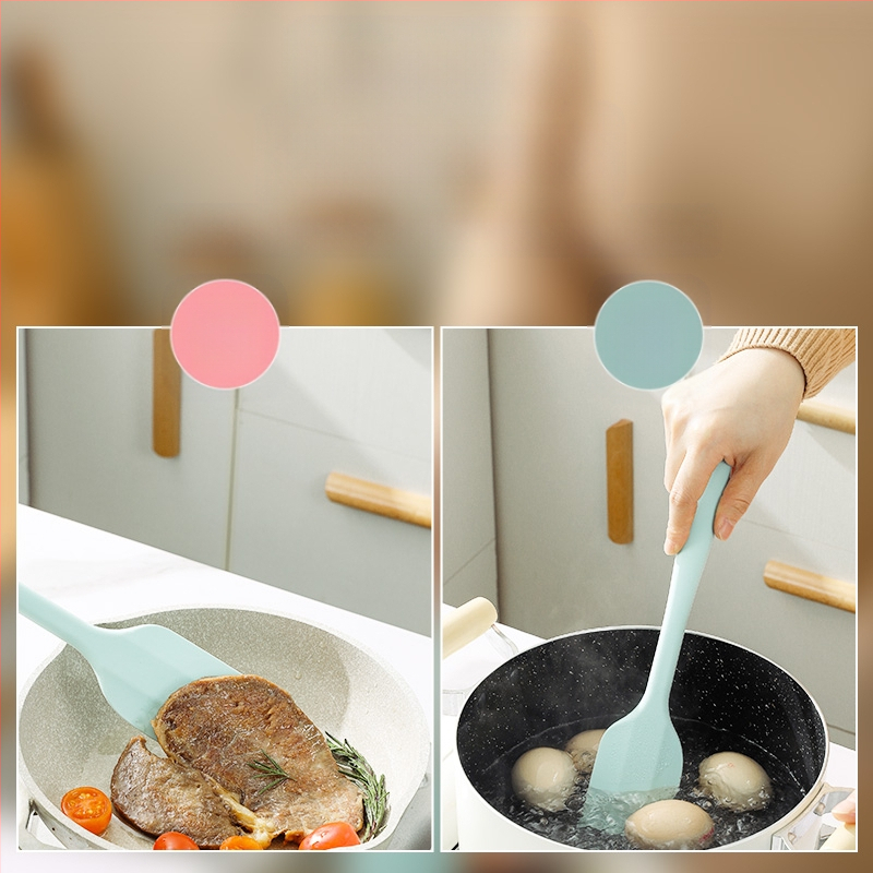 Gamykloje sandėlyje esantis silikoninis grandiklis, silikoninis, aukštai temperatūrai atsparus torto kremo mentelės grandiklis, integruotas buitinis kepimo įrankis