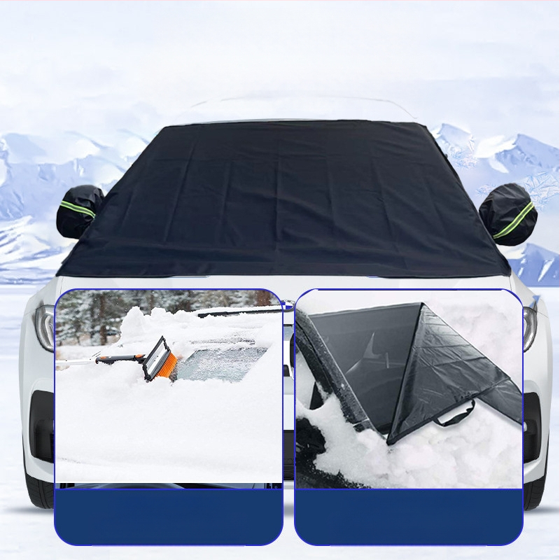 Auto lumekate, lumevastane pakasekaitse, veekindlad langenud lehed, katuse paksendatud Oxfordi riidest esikülje külmumisvastane kate talveks