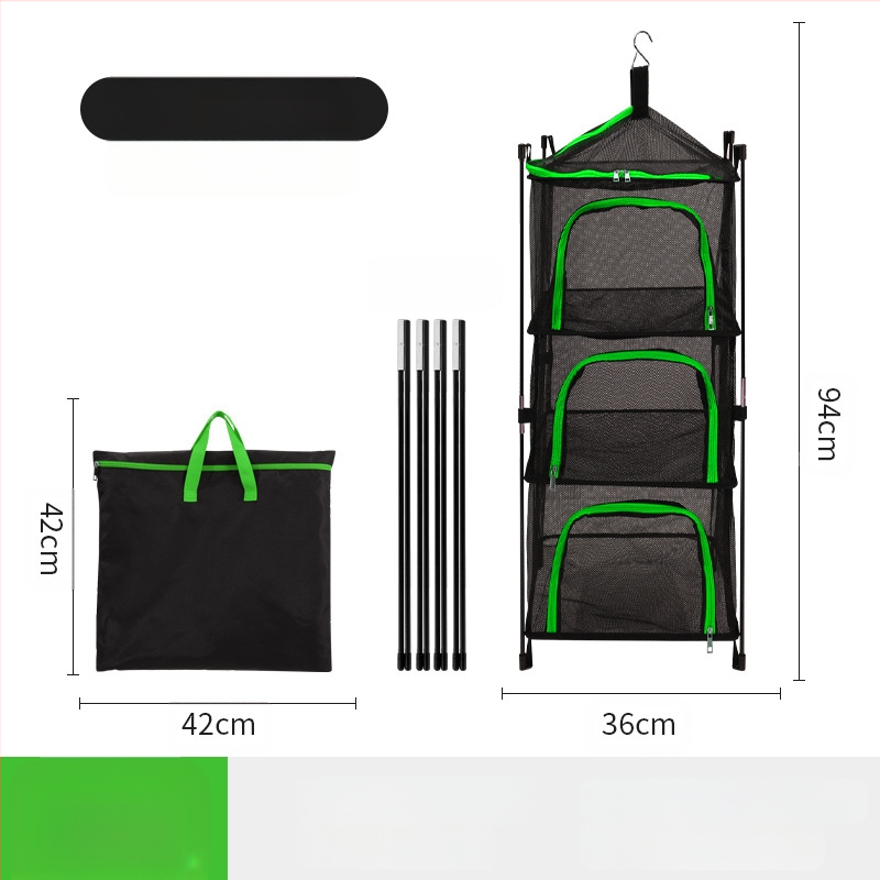 Õues kasutamiseks mõeldud telkimisnõude hoiustamise ventilatsioonivõrk, kausi kuivatusvõrk, 4-kihiline hoiustusvõrk, multifunktsionaalne kuivatusvõrk, riidekorv