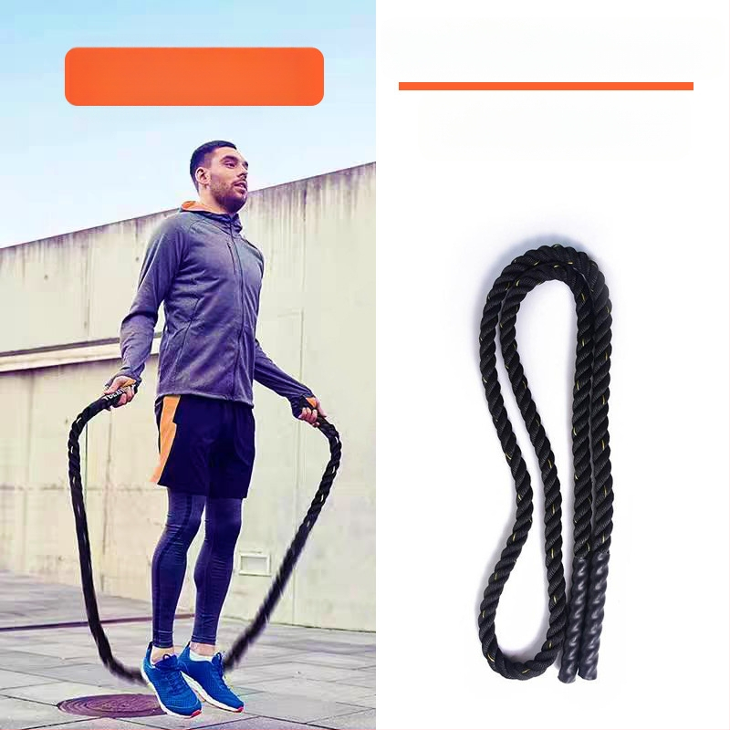 Oprema za prekogranični trening trupa, znoj, preskakanje debelih užeta, fitness za odrasle, smanjenje masti, preskakanje teških užeta, poliestersko uže za trening