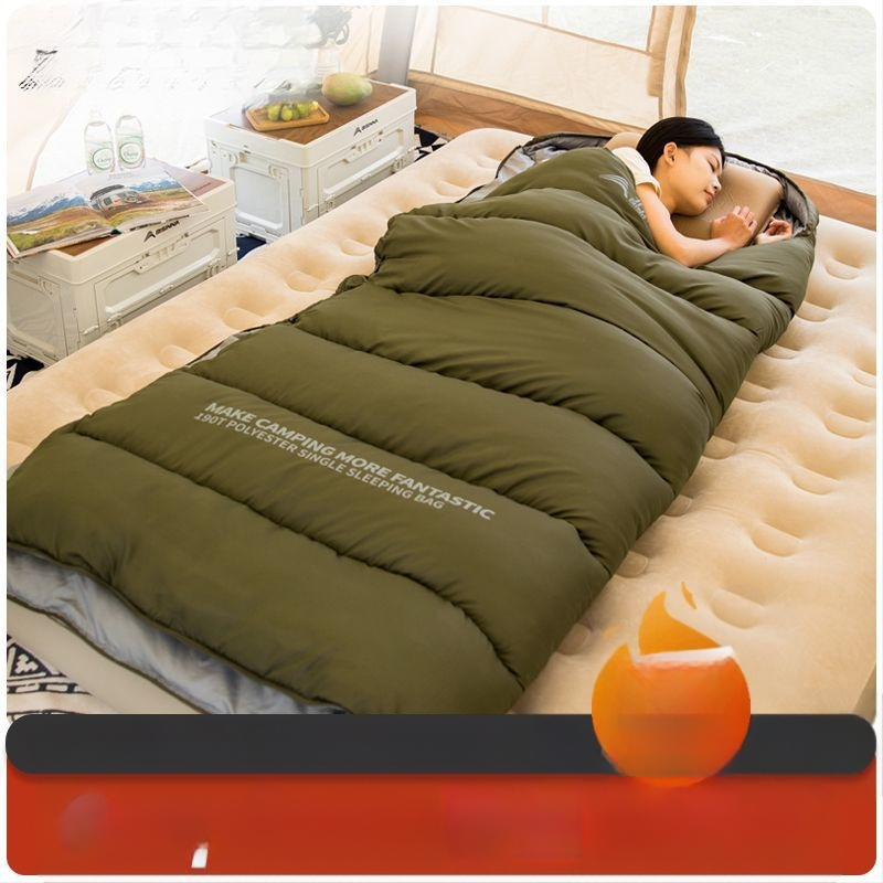 [Широк дизайн] Спален чувал Beishanlang Graphene, екстра голям, за възрастни, зимен, удебелен, за къмпинг на открито, единичен