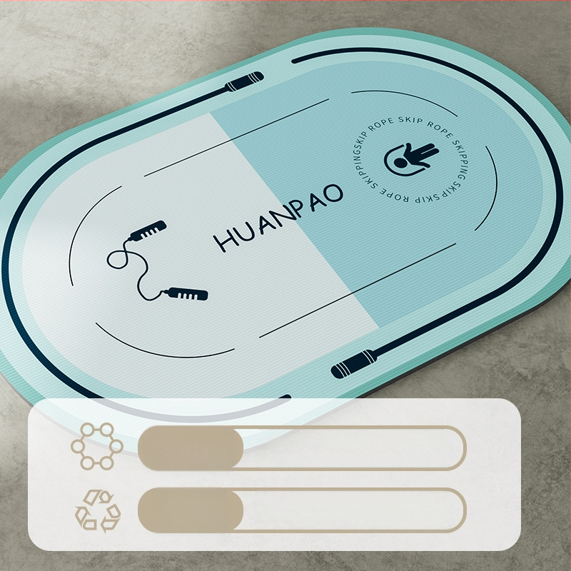 Köiehüppematt, paksendatud vaikne siseruumides kasutatav heliisolatsioonimatt, eriti suur ja laiendatud libisemiskindel joogamatt koduseks treeninguks