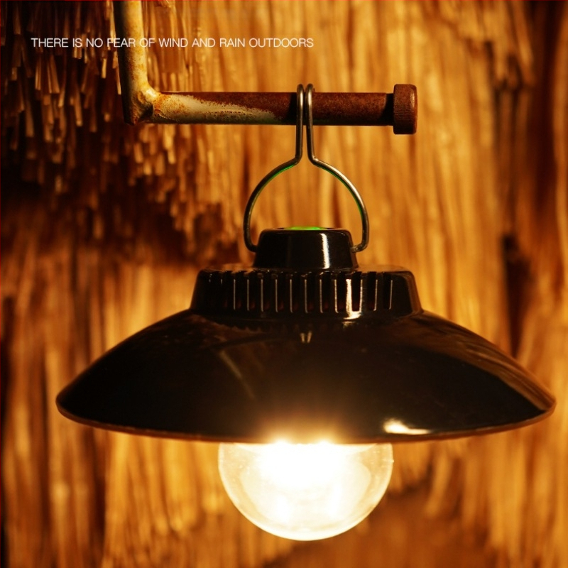 Нова LED къмпинг светлина за палатка с вградена батерия и кука, зареждаща се с TYPEC