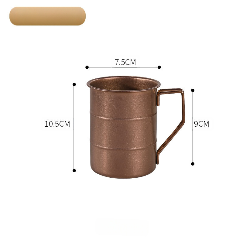 Vintažinis 304 nerūdijančio plieno alaus bokalas, snaigės smėlio bokalas, kūrybingas lauko kempingo senas bokalas, su užsakomu logotipu