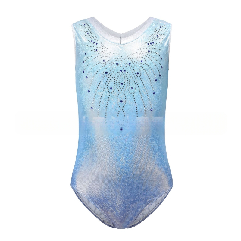 Детски тренировъчни облекла CrossBorder с металически лъскави балетни поли за момичета, гимнастически облекла, танцови облекла, облекла за представления, танцови облекла